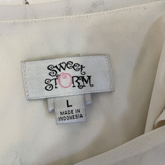 SWEET STORM WHITE L DRESS Dressy! - Picture 10 of 10
